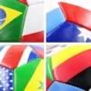 Fußball mit Flaggenmotiv, offizielle Größe 5, Fußball, Spielball, Outdoor-Match-Spiel, Fußball, PVC, 2,7 verdickt, Mannschaftstraining, Fußball 6