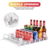 Soda-Dosenspender mit automatischem Drücker, gleitfähig, 6 Reihen, Aufbewahrungsregal für Konserven, für Küche, Kühlschrank 2
