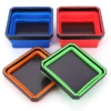 5 Zoll zusammen klappbare Magnets ch raube Tablett Silikons ch raube Schüssel Werkzeug teil Aufbewahrung sbox Klempner Tischler Werkzeug Organizer Magnets chale