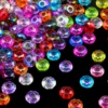 Transparente AB Farbe Acryl Rad Perlen Glas Spacer Lose Perlen 14mm Für Schmuck Machen Armband DIY Schlüsselbund Zubehör 4