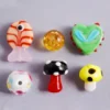 Neue Glas Muster Perlen Pilz Fisch Herzförmige Abstand Perlen Schmuck Machen Armband Ohrringe Diy Zubehör 10/30/50 teile/los 3