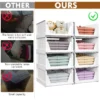Stapelbare Aufbewahrungskörbe, 1–2 Stück, multifunktional, faltbar, für Badezimmer, Küche, Waschküche, geeignet für platzsparende Kleidung 4