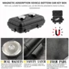 Magnets chl üssel halter unter Auto verstecken Schlüssel box mit starkem Magneten wasserdichter Magnets chl üssel Hider rostfreie magnetische Aufbewahrung sbox 4