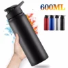 1-3PCS Stilvolle Tragbare Edelstahl Sport Wasser Flasche Freizeit Fahrrad Reiten Trinkwasser Flasche Outdoor Sport Reise Tasse