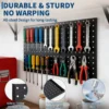 Stecktafelplatten aus Metall, Stecktafel-Wandorganisator mit flexiblem Layout für die Aufbewahrung in der Garage, Werkstatt, Küche und Bastelraum 3