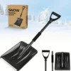 Leichte tragbare Schneeschaufel aus Aluminium mit großem Fassungsvermögen, Eltern-Kind-Spielschaufel, Schaufel für Garten, Auto, Camping mit