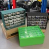 25-Schubladen-Teilwerkzeugkasten, an der Wand montierter Organizer-Schrank für Hardware-Schrauben, elektronische Komponenten, Aufbewahrungskoffer aus Kunststoff 1