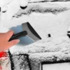 Eiskratzer aus Edelstahl, tragbare Schneebürste, Windschutzscheibe, Eiskratzer für die Windschutzscheibe des Autos 5