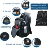 Marke männer Rucksack Anti-diebstahl Wasserdichte 17 zoll Laptop Rucksäcke USB Lade Business Reise Rucksack Schule Tasche Männlichen mochila 4