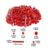 1000 Stück mehrfarbige Glas-Rocailles-Mix-Abstandsperlen in verschiedenen Größen für DIY-Schmuckherstellung, Armbänder, Halsketten, Ohrringe 4
