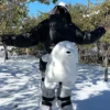 Erwachsene Outdoor-Sportarten Skifahren Snowboarden Hüftschutz Weißer Bär Hüftschutz Schutz Skiausrüstung Kinder Knieschoner Hüftpolster 4