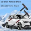 Winter Auto Reiniger Ausziehbare Schnee Schaufel Eis Schaber Pinsel Abnehmbare Windschutzscheibe Werkzeug 1