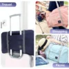 Faltbare Reisetasche für Flugzeuge, Handgepäcktasche für Damen und Mädchen, leicht, großes Fassungsvermögen, Sport, Wochenendausflug über Nacht 5