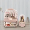 Make-up-Aufbewahrungsorganisator, Kosmetik-Organizer, Aufbewahrungsbox für die Hautpflege, Make-up-Behälter mit großem Fassungsvermögen für Waschtisch, Arbeitsplatte 3