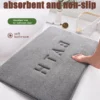 Anti-Rutsch-Matte aus Kaschmir-Memory-Schaum-Teppich Korallen-Fleece-Super-Saugfähige Boden matte Küche Wohnzimmer Bad