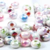 20 Stück/40 Stück/100 Stück zufällige Farbe fünfzackiger Stern Herz weiße Eimerperlen großes Loch Perlen Abacus Perlen Acrylperlen 13 mm 6