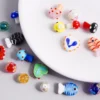 Neue Glas Muster Perlen Pilz Fisch Herzförmige Abstand Perlen Schmuck Machen Armband Ohrringe Diy Zubehör 10/30/50 teile/los 6