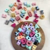 30/50/100 Stück/20 mm große Löcher Acryl Alphabet Buchstaben Perlen für DIY Telefon Kette Schlüsselanhänger Zubehör Materialien Lose Perlen 4