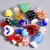 Neue Glas Muster Perlen Pilz Fisch Herzförmige Abstand Perlen Schmuck Machen Armband Ohrringe Diy Zubehör 10/30/50 teile/los 1