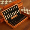 Luxus-Schachspiel aus Palisander mit 2 zusätzlichen Königinnen – Schachspielset mit Aufbewahrungsbox, professionelles Turnier-Schachbrett für Erwachsene 3