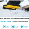Auto Schnee Pinsel Ausziehbare Reinigung Entfernung Schaufel Schaber Winter Auto Pinsel Windschutzscheibe Enteiser Entferner Werkzeuge Waschen Defroster 6