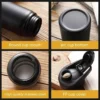 1-3PCS Stilvolle Tragbare Edelstahl Sport Wasser Flasche Freizeit Fahrrad Reiten Trinkwasser Flasche Outdoor Sport Reise Tasse 4