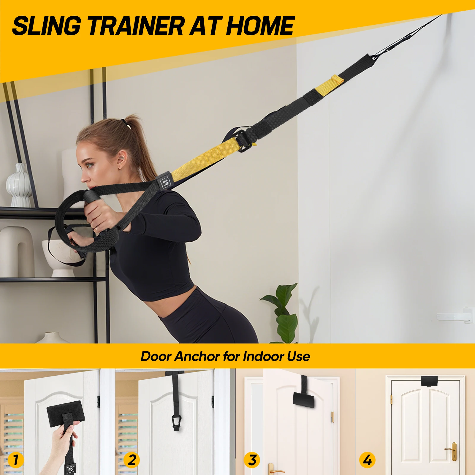320 kg Suspension Training Gürtel Hause Fitness Spannung Band Spannung Seil Widerstand Band Suspension Training System Gym Ausrüstung 3