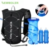 NEWBOLER Outdoor Trail Running Ultraleichter Rucksack Laufende Trinkweste Atmungsaktiver Marathon Laufrucksack Wasserflasche