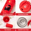 1/2 stücke Weihnachten Isolierte Flasche Edelstahl Vakuum Auslaufsicher Isolierte Tasse Tragbare Im Freien Große Kapazität Wasser Tassen 5
