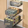 2 stücke Küche Lagerung Rack Rutsche Schublade Ablage Gewürz Flasche Gewürz Lagerung Rack Herausziehen Schrank Schubladen Organizer 3