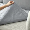 Rutschfeste Bettlaken-Matratze, Sofamatte, hochwertige PVC-Bodenteppich-Yogamatte mit Befestigungsbasis, Stoff, rutschfestes Netztuch für den Haushalt ﻿ 4