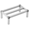SucceBuy 1000LBS Aluminium-Wäscheständer, 20,3 cm, 30,5 cm, vom Boden weg, verstellbares Aluminium-Lebensmittelaufbewahrungs-Bodenregal für Küchen, Garagen