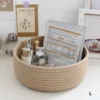 Runde Desktop-Aufbewahrungskörbe, Schmuckschlüssel, Fernbedienung, Organizer, Schlafsaal, Schlafzimmer, Schreibtisch, Spielzeug, Kosmetik, Buch, Stiftboxen 3