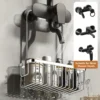 Duschregal, WC-Duschregal ohne Bohrinstallation, Badezimmer-Aufbewahrungskorb für Duschraum und Badeprodukte 4