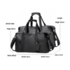 Sporttasche für Herren – Schwarze Reisetasche mit verstellbarem Schultergurt für Fitnessstudio, Reisen und Sportliebhaber, Fitness-Ausrüstungstasche 4