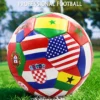 Fußball mit Flaggenmotiv, offizielle Größe 5, Fußball, Spielball, Outdoor-Match-Spiel, Fußball, PVC, 2,7 verdickt, Mannschaftstraining, Fußball 3