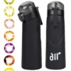 1pc Luft Wasser Flasche Mit 1pc Zufällige Geschmack Pods Tragbare Transparent Mit Stroh Auslaufsicher Geeignet für Outdoor Sport