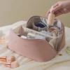 Kosmetik Tasche Neue Tragbare Weibliche Reise Große Kapazität Kulturbeutel Kosmetische Lagerung Tasche Box Tragbare Tote Lagerung Zipper 2