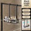 No-Drill Dusch wanne | Badezimmer Glastür Aufbewahrung skorb | Handtuch Organizer Rack für bequemen Bade raum 5