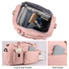 Handgepäck-Reisetasche, große Kapazität, Weekender-Reisetaschen für die Nacht, mit Schuhfach, Sport- und Fitnesstaschen für Damen, Sporttasche 3