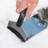 Eiskratzer aus Edelstahl, tragbare Schneebürste, Windschutzscheibe, Eiskratzer für die Windschutzscheibe des Autos 4