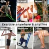 Latex-Widerstandsbänder zum Hochziehen, für Fitnessstudio, Zuhause, Fitness, Gummi-Expander, Schleife, Krafttraining, Trainingsgeräte 6