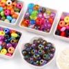 Bunte UV-Radkristallperlen mit großem Loch, Glasabstandshalter, lose Perlen, 14 mm, für Schmuckherstellung, Armbänder, Halsketten, DIY-Zubehör 4