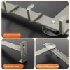 5/7 Haken Tür-Rückhaken, Metallmantel, Hut, Handtuchhalter, verstellbar, hinter der Tür, Kleiderbügel mit Saugnapf, beweglicher Halter, Tür hängen 2