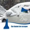 Eiskratzer für Autofensterschaber für Autos, tragbarer Fenster-Eiskratzer, wiederverwendbares Frostentfernungswerkzeug für Autos, LKWs 4