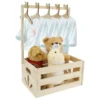Holz Baby Dusche Lagerung Korb Baby Spielzeug Lagerung Kiste mit Griff Dekor Mehrzweck Geschenk Korb für Jungen Mädchen Neue Eltern 4
