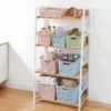 Rechteckiger Aufbewahrungsrahmen, kleiner Korb, Aufbewahrungskorb, Badezimmer, Kunststoff, Aufbewahrungskorb, Korb für den Haushalt 3