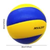Volleyball der Größe 5, Soft-Touch-PU-Ball, für drinnen und draußen, Sport, Spielplatz, Fitnessstudio, Garten, Spiel, Training, Übung für Anfänger, MVA 300 6