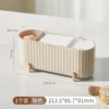 Toilettenaufbewahrungsbox für den Hausgebrauch, mit transparentem Deckel, zur Aufbewahrung von Make-up-Tüchern und Make-up-Paletten 6