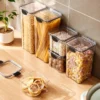Versiegelte Gläser Küche Getreide Lagerung Organizer Große Tank Kunststoff Feuchtigkeit-beständig Lagerung Box Haushalt Gewürz Gläser Set 2
